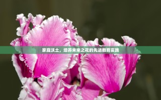 家庭沃土，培养未来之花的先进教育实践
