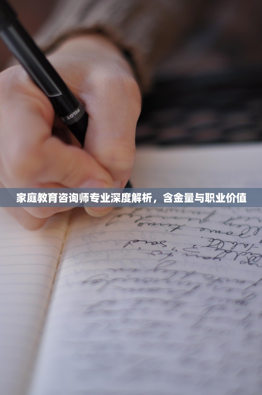 家庭教育咨询师专业深度解析，含金量与职业价值