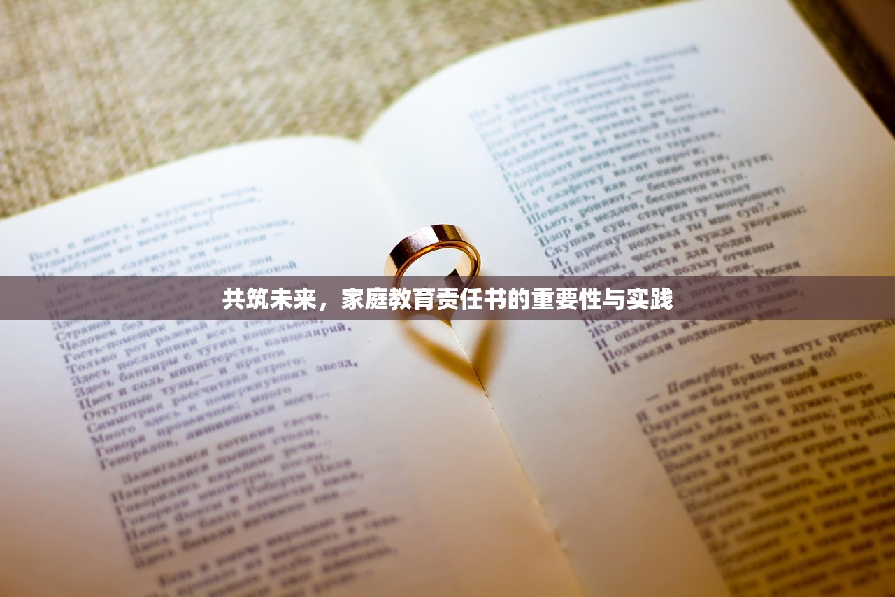 共筑未来，家庭教育责任书的重要性与实践